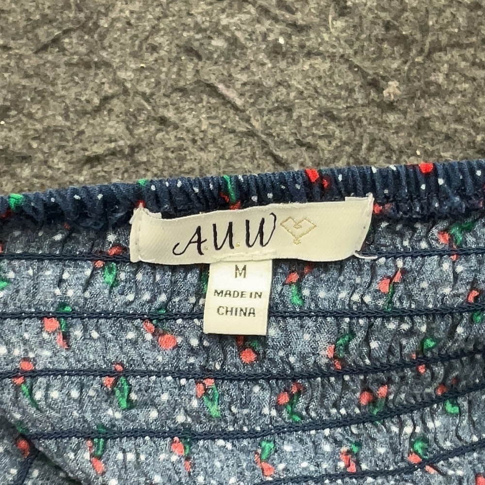 AUW Blue Puff Sleeve Midi Sundress - Picture 2 of 7